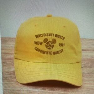 Disney Yellow Hat with Embroidered Logo